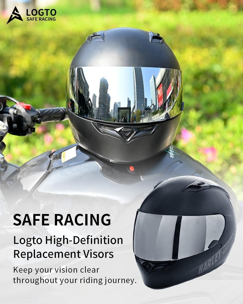 Logto Replacement Motorcycle Helmet Visor Shield for Star RS-1 Vortex Qualifier Revolver Helmet Accessories Universal - Image 3